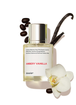 Dossier - Ambery Vanilla - Inspired by Black Opium - Women EDP | 1.7 fl oz (50ml) - Vanilla Perfume - Ambery Vanilla Eau de Parfum for Women - Vanilla Body Spray, Long-Lasting, Vegan