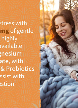Garden of Life Magnesium Citrate Supplement Gummies with Prebiotics & Probiotics for Stress, Sleep & Recovery - Vegan, Gluten Free, Kosher, Non-GMO, No Added Sugars, Peach Flavor, 60 Count