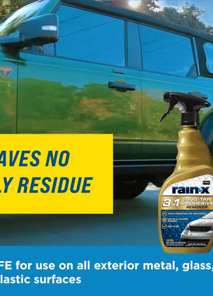 Rain-X Pro 620213 3-in-1 Bug, Tar and Adhesive Remover, 16oz - Premium Bug, Tar and Adhesive Remover to Help Clean and Remove Sticky Contaminants