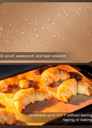 Parchment Paper Sheets, 9x13 In Non Stick Precut Baking Parchment for Baking, Grilling, Air Fryer, Steaming, and More (Unbleached)   Quarter Sheet Size, Perfect for Bread, Cakes, Cookies, 100PCS