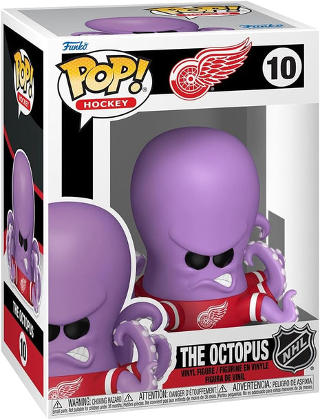 Funko Pop! NHL Mascots: Red Wings - The Octopus | NBA Mascots and Marks, Collectable Vinyl Figure, Gift Idea, Official Merchandise, Toys for Kids & Adults, Sports Fans