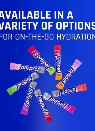 Propel Electrolyte Enhanced Water Drink Mix Powder Packets, Kiwi Strawberry Variety Pack, Zero Calorie & Zero Sugar Hydration with Electrolytes and Vitamins C & E (30 Packets)