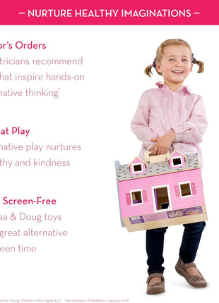 Melissa and Doug MD3701 Fold & Go Mini Dollhouse Toy