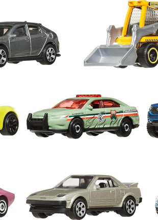 Matchbox 8-Pack Die-Cast Vehicles with 1 Exclusive (Styles May Vary) | 8 themed 1:64 scale die-cast vehicles incl. 1 exclusive, styles may vary, no batteries, Ages 3+