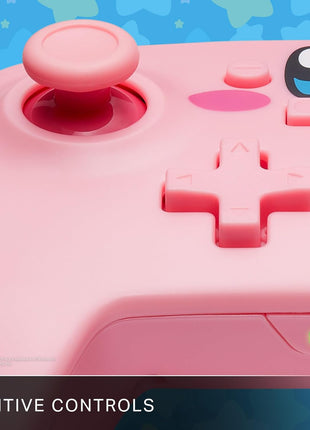 PowerA Wireless Controller for Nintendo Switch - Kirby Mouthful, Switch Lite/Switch-OLED Model, Nintendo Switch 2, AA Battery Powered (Battery Included), Bluetooth, Motion Controls, Officially Licensed