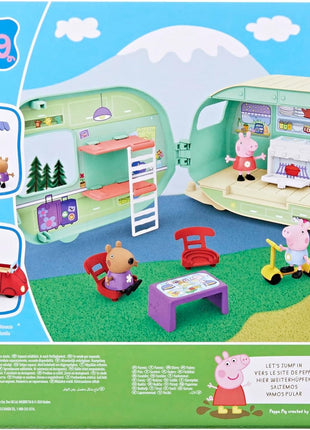 Peppa Pig Caravan Playset for Girls and Boys, 3 Figures, 6 Accessories, Preschool Toys, Kids Gifts, Ages 3+