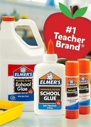 Elmer's Disappearing Purple School Glue Sticks, Washable, 7 Grams, 30 Count - Posters, Back to School, Bulk Pack for Classrooms, #1 Teacher Brand