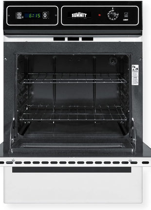 Summit 24" Gas Wall Oven, White- WTM7212KW | Made in the USA, 2.92 cu.ft. Capacity Gas Oven, Sized to fit 34 1/8" H x 22 3/8" W cabinet cutouts.