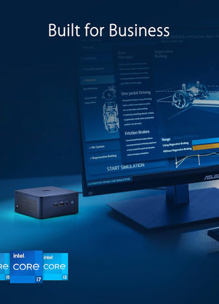 ASUS NUC 13 Pro Tall Barebone with Intel 13th Gen Core i3-1315U, Up to 64GB DDR4 RAM, Triple Storage Design, ThunderboltTM 4, Wi-Fi 6E & Bluetooth 5.3, with VESA Mount Included