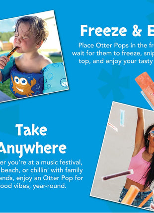 Otter Pops, Giant Original 5.5oz, 27 Ice Pops, Six Zippy Flavors