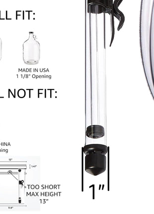 Auto Siphon Mini with 6 Ft of Food Safe Tubing & Clamp - Easy Home Brewing, Winemaking Kit, Complete System for Beer, Wine, Liquid Transfer & Fermentation Tools - Perfect for Small Batches