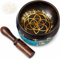 Tibetan Singing Bowl Set Brass - Master Healing Grade - Authentic Handcrafted Sound Bowl by Himalayan Bazaar