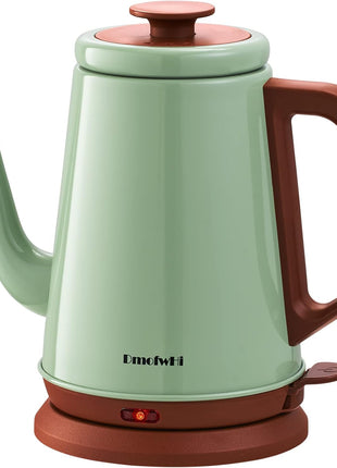 DmofwHi Gooseneck Electric Kettle(1.0L), 100% Stainless Steel BPA Free Classic Pour Over Coffee Kettle | Tea Kettle - Green