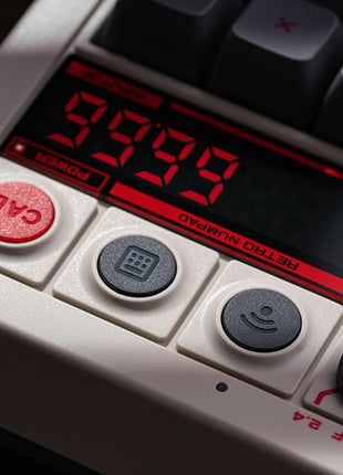 8BitDo Retro 18 Mechanical Numpad, Supports Calculator Mode, Bluetooth/2.4G/Wired Numpad for Windows and Android - N Edition
