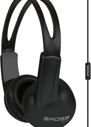 Koss UR10i Lightweight Wired Headphone, Black