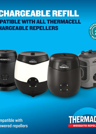 Thermacell Rechargeable Mosquito Repeller Refills; Advanced Repellent Formula Provides 20 Foot Protection Zone; Compatible with Thermacell E-Series & Radius Only; No DEET, Spray or Flame
