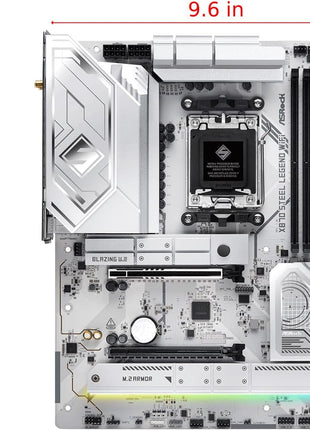 ASRock X870 Steel Legend WiFi 7 AMD Ryzen Socket AM5 ATX Motherboard DDR5 DIMMs 8000 MHz 256 GB SATA3 6.0 Gb/s USB4 M.2