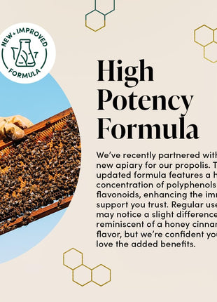 Propolis Throat Spray by Beekeeper's Naturals   95% Bee Propolis Extract, Natural Immune Support & Sore Throat Relief   Antioxidants, Keto, Paleo, Gluten Free (1.0 oz)(Pack of 1)