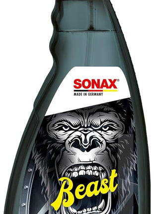 SONAX Beast Wheel Cleaner | Brake Dust Cleaner | Color Changing Rim Cleaner | Strong Wheel Cleaner | Easy Wheel and Rim Cleaner | Removes Baked On Brake Dust | 1 Liter | 33.8 fl oz