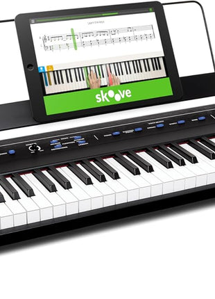 Alesis Recital ? 88 Key Digital Piano Keyboard with Semi Weighted Keys, 2x20W Speakers, 5 Voices, Split, Layer and Lesson Mode, Fx and Piano Lessons