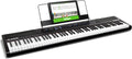 Alesis Recital ? 88 Key Digital Piano Keyboard with Semi Weighted Keys, 2x20W Speakers, 5 Voices, Split, Layer and Lesson Mode, Fx and Piano Lessons