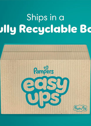 Pampers Easy Ups Training Underwear Peppa Pig Size 5 3T-4T, 124 Count (Packaging May Vary)