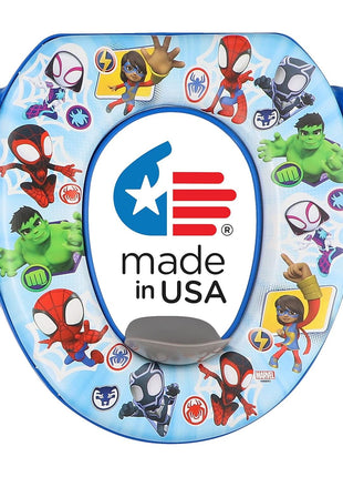 Spidey and His Amazing Friends "Team Up" Soft Potty Seat and Potty Training Seat - Soft Cushion, Baby Potty Training, Safe, Easy to Clean