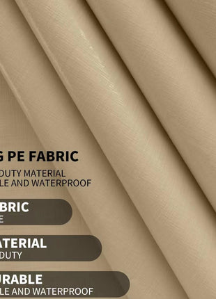 10'x20' Upgraded Carport Replacement Top Canopy Cover for Car Garage Shelter Tent Party Tent with Ball Bungees Beige (Only Top Cover, Frame is not Included)