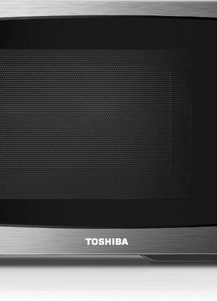 TOSHIBA ML EM09PA(BS) Small Microwave Oven with 6 Auto Menus, Mute Function & Child Lock, LED Lighting, Perfect for Apartment, 0.9 Cu Ft, 10.6 Inch Removable Turntable, 900W, Black Stainless Steel
