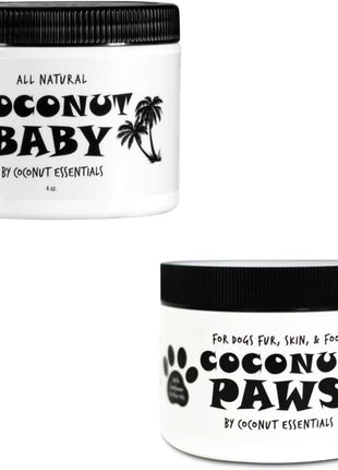 Furry Friend Bundle: Coconut Baby Oil & Coconut Paws - Gentle, Natural Care for Your Little Ones