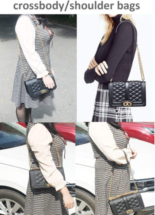 Purse Chain Strap Crossbody Bag Chains Strap Handbag Chain Replacement Leather Chain Straps 47.2 inch