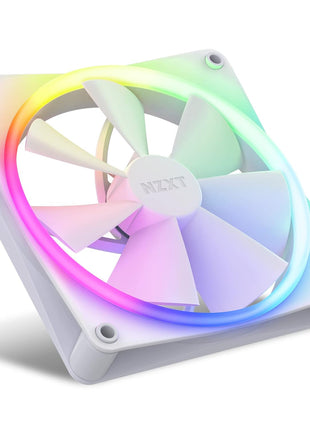 F140RGB - 140mm RGB Fans - Twin + RGB Lighting Controller - White