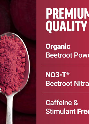 Force Factor Total Beets Drink Mix to Support Circulation & Blood Flow | with Nitrates to Support Healthy Blood Pressure, Nitric Oxide, Energy & Cardiovascular Heart Health, 60 Servings, 2-Pack