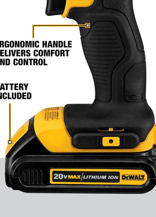 DEWALT 20V Max Cordless Drill/Driver Kit, 2 Batteries and Charger Included (DCD771C2)