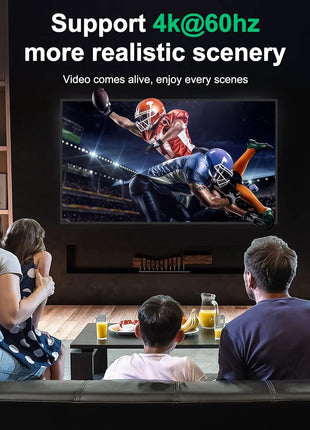 HDMI Switch 4k@60hz Splitter, GANA Aluminum Bidirectional HDMI Switcher 2 in 1 Out, Manual HDMI Hub Supports HD Compatible with Xbox PS5/4/3 Blu-Ray Player Fire Stick Roku