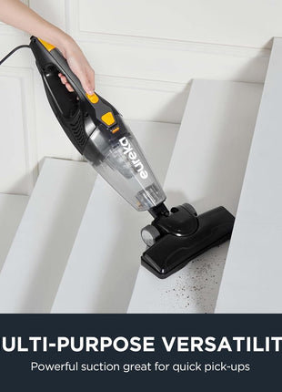 Eureka Blaze Stick Vacuum Cleaner, Powerful Suction 3 in 1 Small Handheld Vac with Filter for Hard Floor Lightweight Upright Home Pet Hair, Dark Black