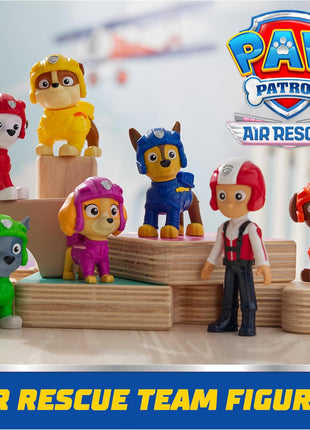 Paw Patrol Air Rescue Toy Figures Gift Pack with 7 Collectibles | 7 Collectible Action Figures, Aviation Flight Uniforms, 2-Inch Tall Pups & 3.5-Inch Ryder, Kids Toys for Boys & Girls Ages 3+