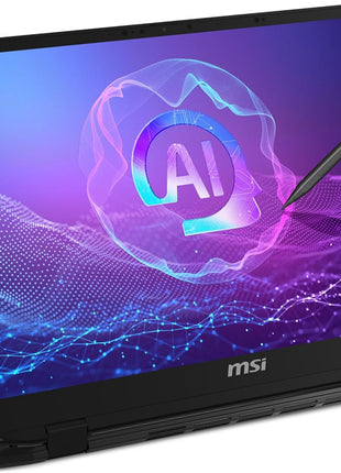 MSI Summit A16 AI+ (2024) 16 inch QHD+ 165Hz 2-in-1 Touchscreen Laptop: AMD Ryzen AI 9-365, Radeon Graphics, 32GB LPDDR5x, 1TB NVMe SSD, 360 Flip, Pen, Win 11 Pro: Ink Black A3HMTG-014US