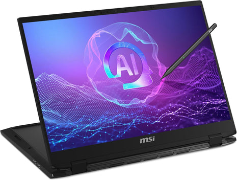 MSI Summit A16 AI+ (2024) 16 inch QHD+ 165Hz 2-in-1 Touchscreen Laptop: AMD Ryzen AI 9-365, Radeon Graphics, 32GB LPDDR5x, 1TB NVMe SSD, 360 Flip, Pen, Win 11 Pro: Ink Black A3HMTG-014US