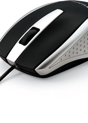Verbatim Wired USB Computer Mouse - Corded USB Mouse for Laptops and PCs - Right or Left Hand Use, Silver 99741