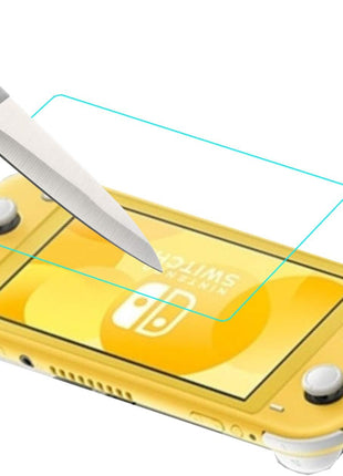 Mr.Shield [3-PACK] Designed For Nintendo Switch Lite [Tempered Glass] Screen Protector [0.3mm Ultra Thin 9H Hardness 2.5D Round Edge] with Lifetime Replacement | Japan Glass with 9H Hardness