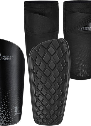 Northdeer Soccer Shin Guards for Kids Adults | Sleeves with Optimized Insert Pocket Protective Soccer for Boys Girls Men
