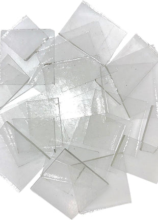 1.5 LB COE 96 Clear Glass Scraps - System 96 Fusing Glass Scraps