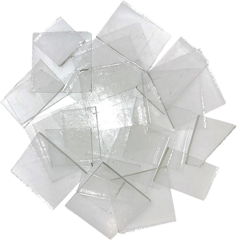 1.5 LB COE 96 Clear Glass Scraps - System 96 Fusing Glass Scraps
