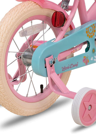 JOYSTAR Little Daisy Kids Bike for Girls Boys Ages 2-10 Years, 12 14 16 20 Inch Girls Bikes with Doll Bike Seat & Streamers, Boys Bike with Flag & Number Plate, Multiple Colors