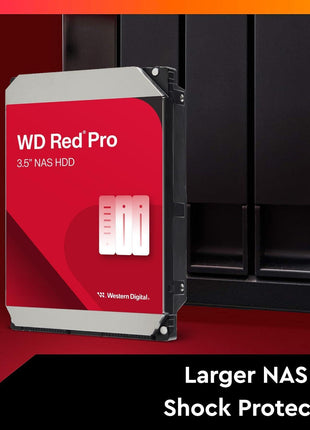 Western Digital 2TB WD Red Pro NAS Internal Hard Drive HDD - 7200 RPM, SATA 6 Gb/s, CMR, 64 MB Cache, 3.5 inch - WD2002FFSX