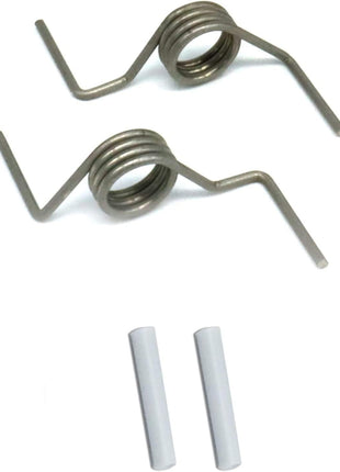 [DA81-01345B Spring OEM Mania] DA81-01345B 2-PACK NEW OEM Produced for SAMSUNG Refrigerator French Door Springs and 2 White Sleeve Pin Set Replacement Part