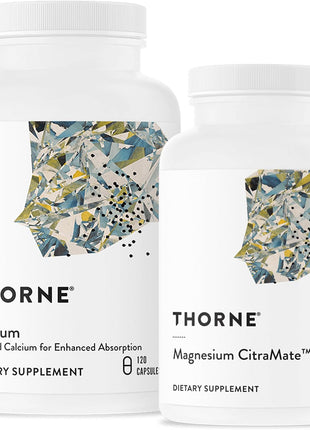 THORNE - Bone Health Bundle - DiCalcium Malate and Magnesium CitraMate - 90 to 120 Servings