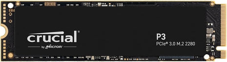 Crucial P3 PCIe Gen3 NVMe 500GB SSD, Up to 3,500MB/s Read, Laptop & Desktop (PC) Compatible, Solid State Drive – CT500P3SSD8
