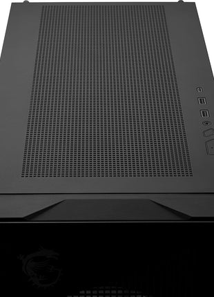 MSI MPG Velox 300R Airflow PZ - Mid-Tower Gaming PC Case - Tempered Glass Side Panel - 2 x 160 mm Dual Layer Blades Fans - Liquid Cooling Support up to 360mm Radiator - Mesh Panel for Airflow